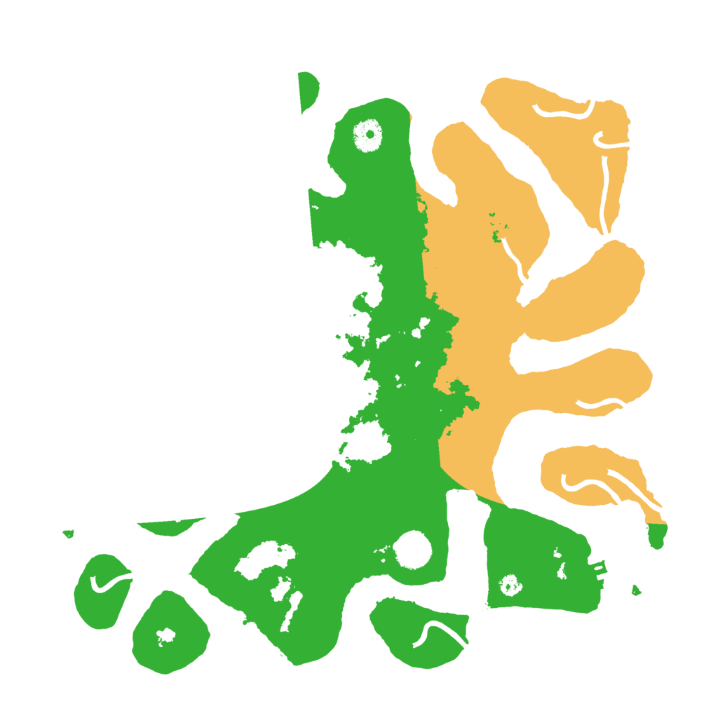 Biome Rust Map: Procedural Map, Size: 3500, Seed: 5359718