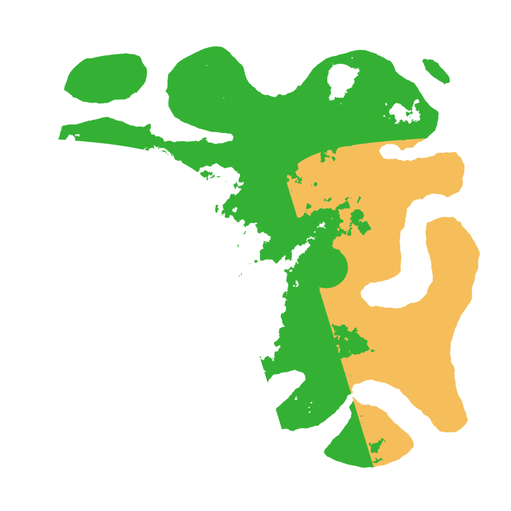 Biome Rust Map: Barren, Size: 3500, Seed: 4119550