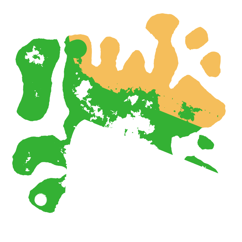 Biome Rust Map: Barren, Size: 3500, Seed: 1151565