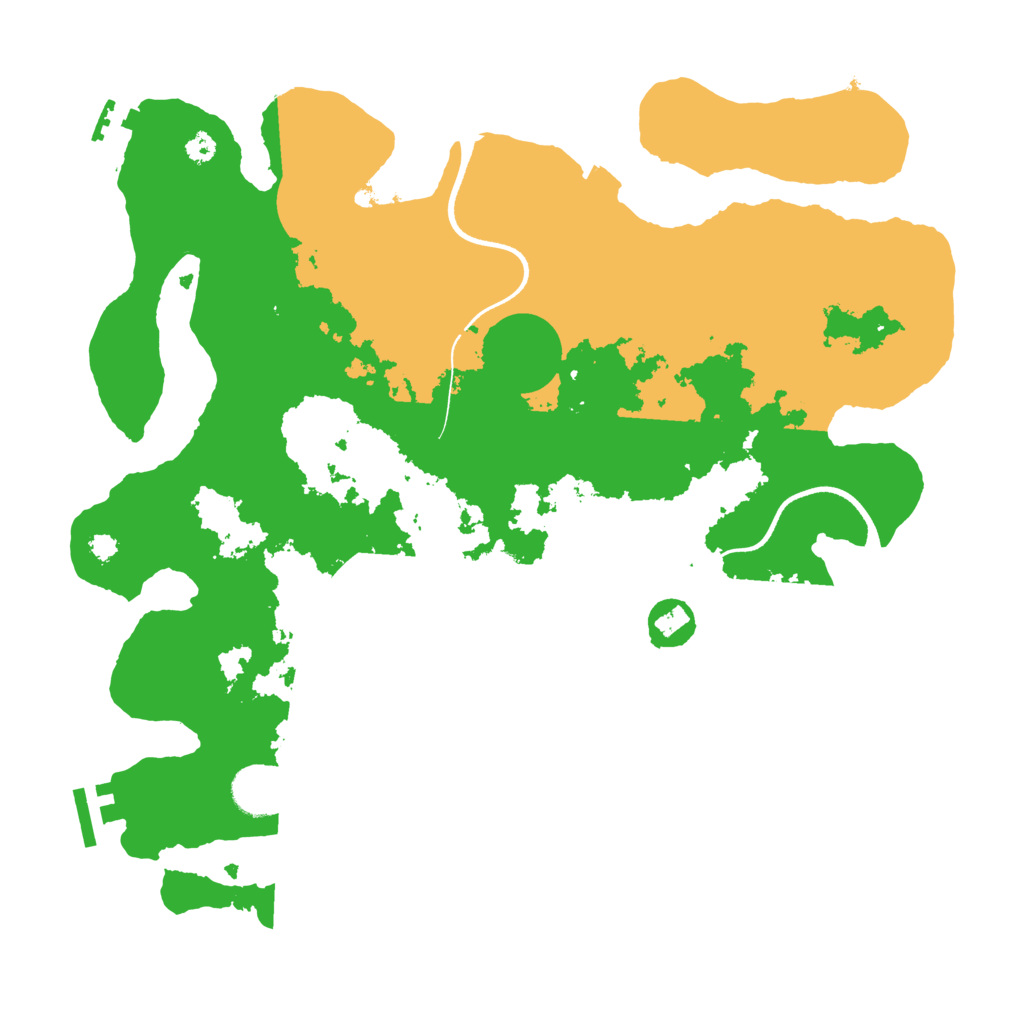 Biome Rust Map: Procedural Map, Size: 3500, Seed: 4199471