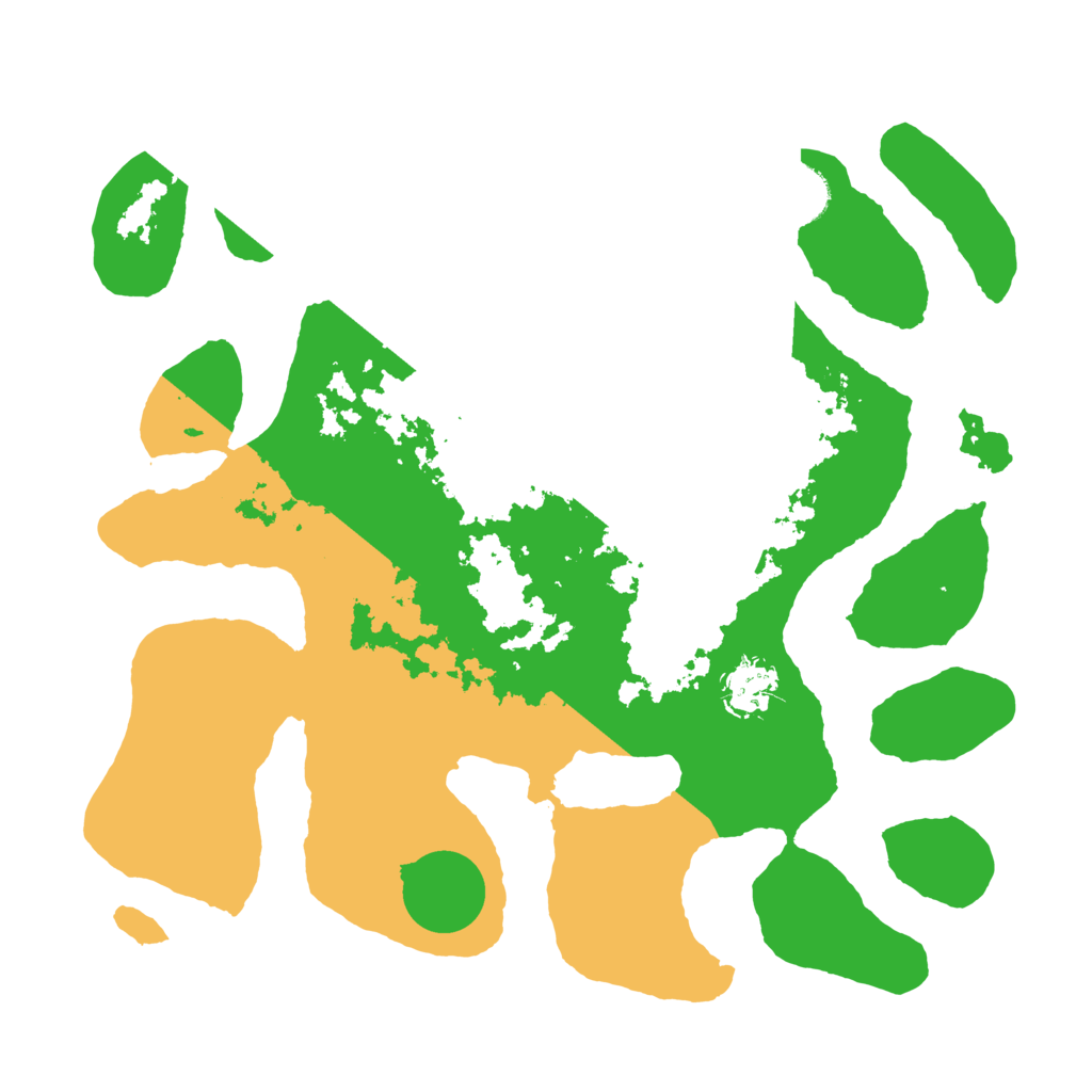 Biome Rust Map: Barren, Size: 3500, Seed: 4942730