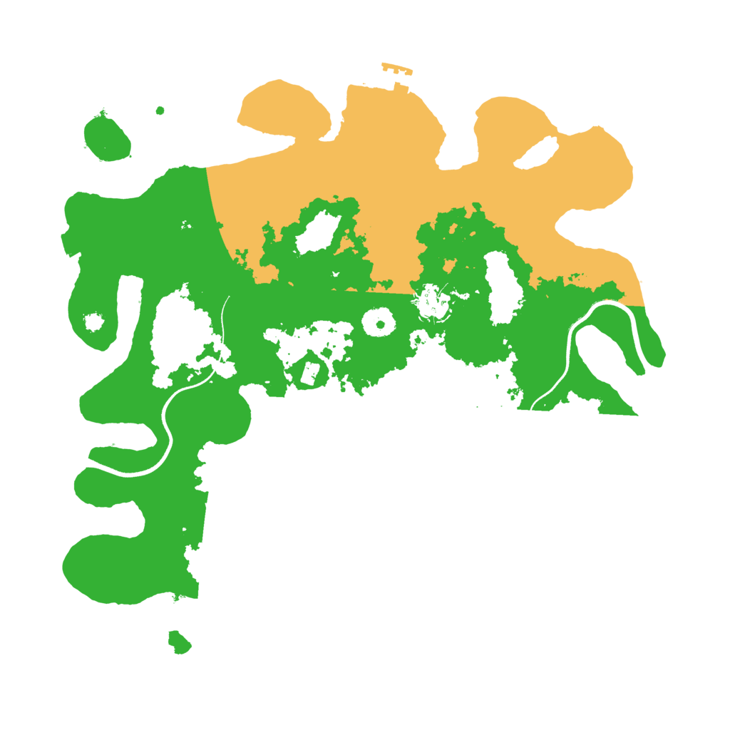 Biome Rust Map: Procedural Map, Size: 3500, Seed: 1316547