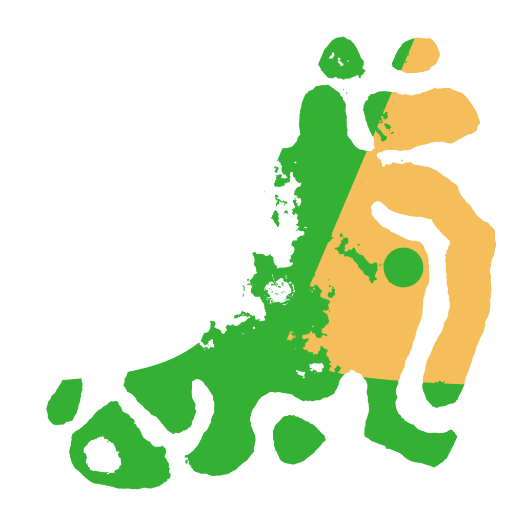 Biome Rust Map: Barren, Size: 3500, Seed: 3004439