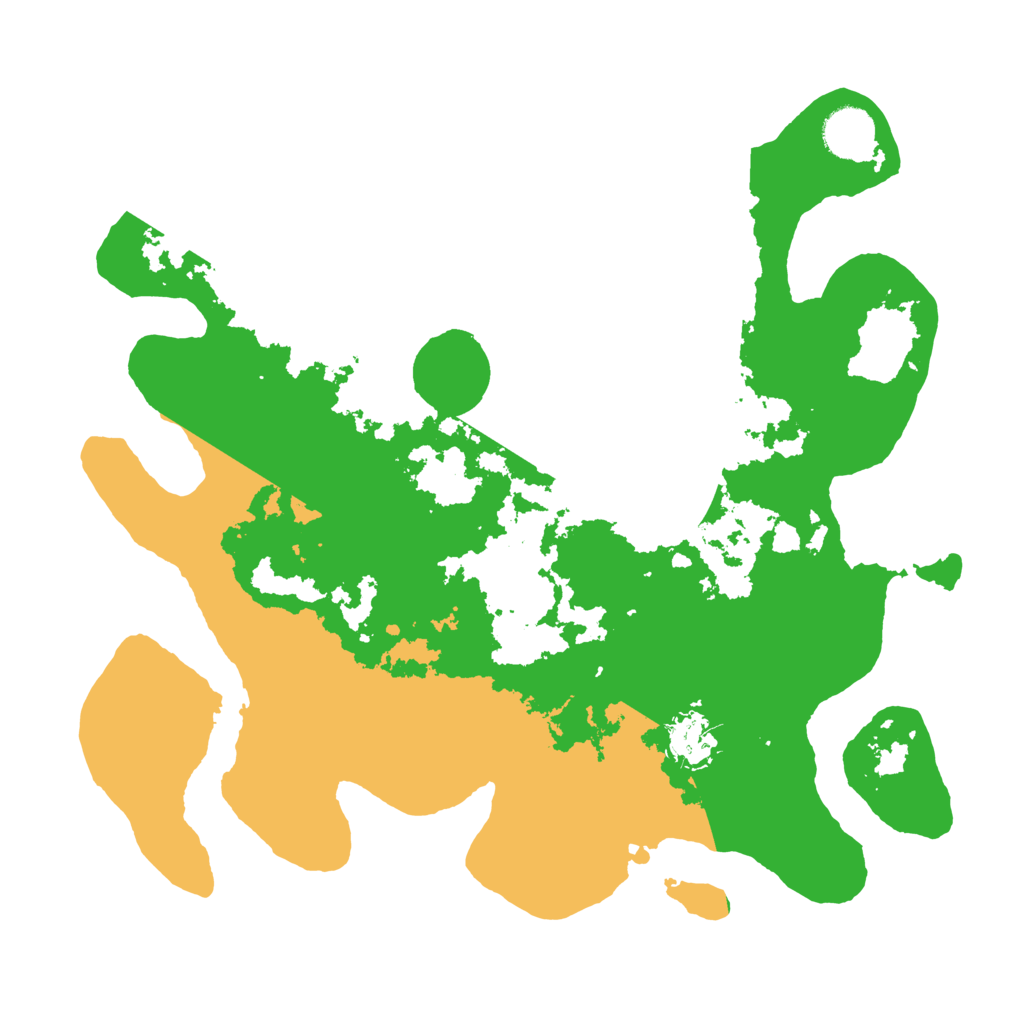 Biome Rust Map: Barren, Size: 3500, Seed: 4366496