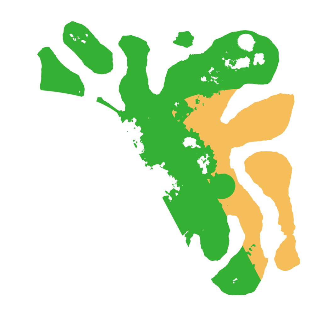 Biome Rust Map: Barren, Size: 3500, Seed: 5001284