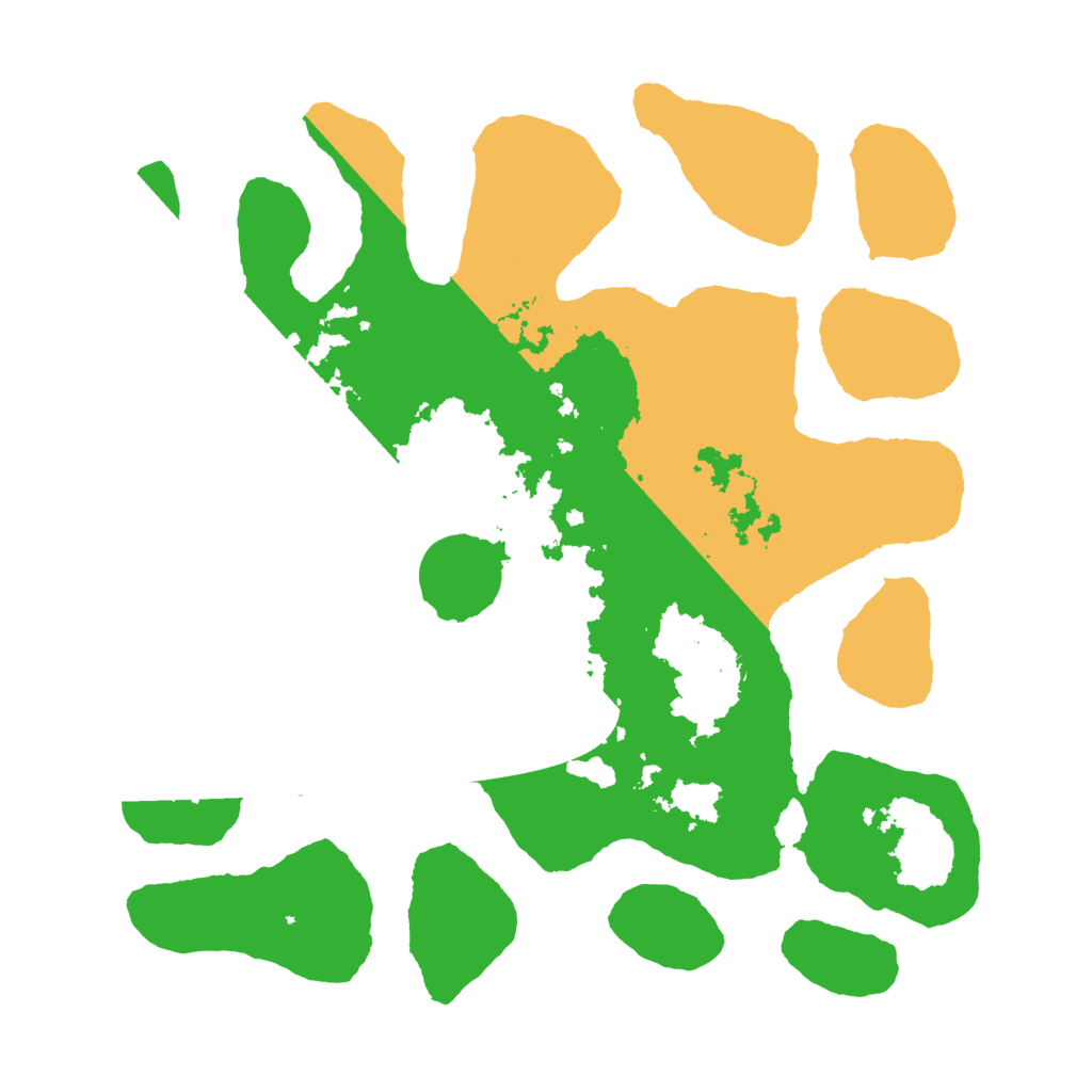 Biome Rust Map: Barren, Size: 3500, Seed: 5574995