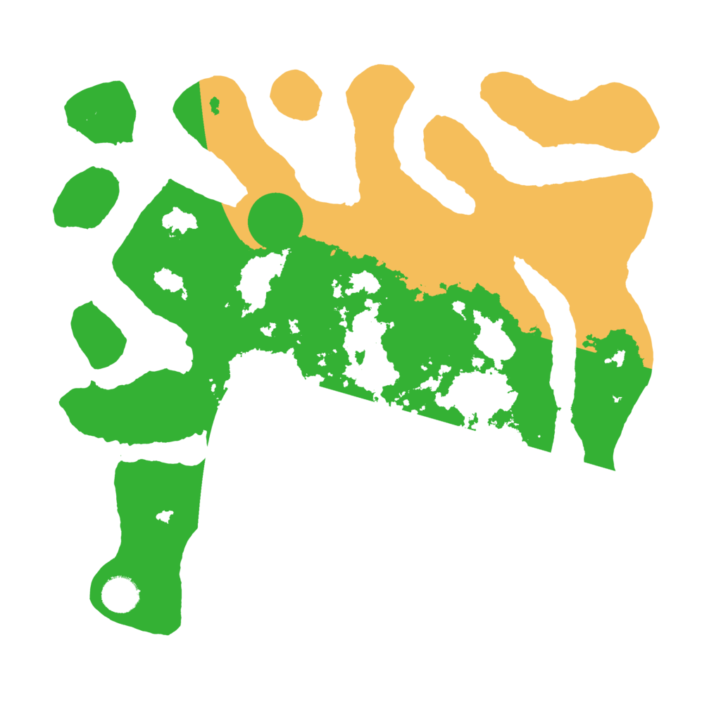 Biome Rust Map: Barren, Size: 3500, Seed: 1239261