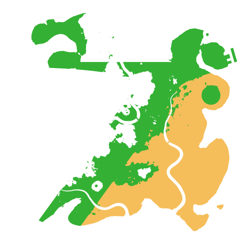 Biome Rust Map: Procedural Map, Size: 3500, Seed: 3875949