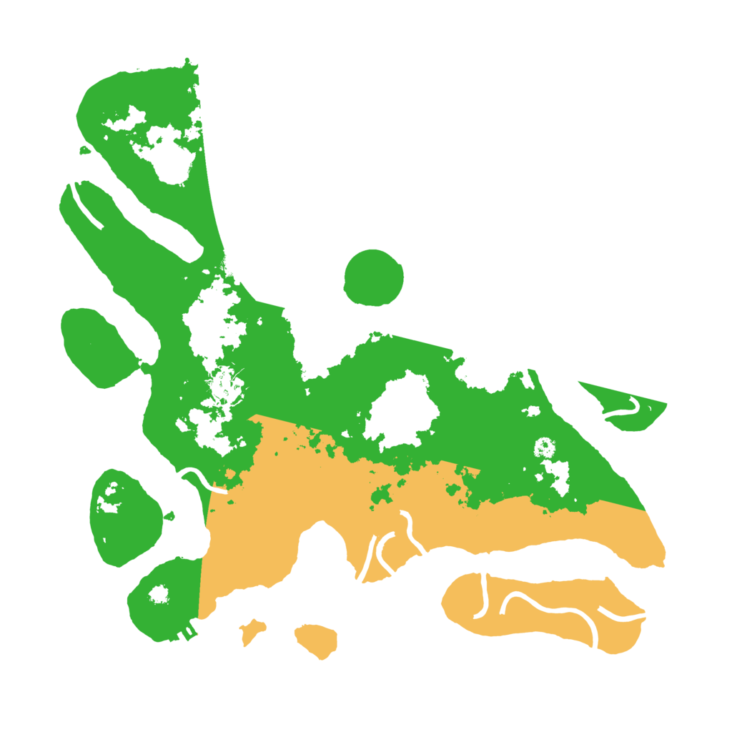 Biome Rust Map: Procedural Map, Size: 3500, Seed: 4188401