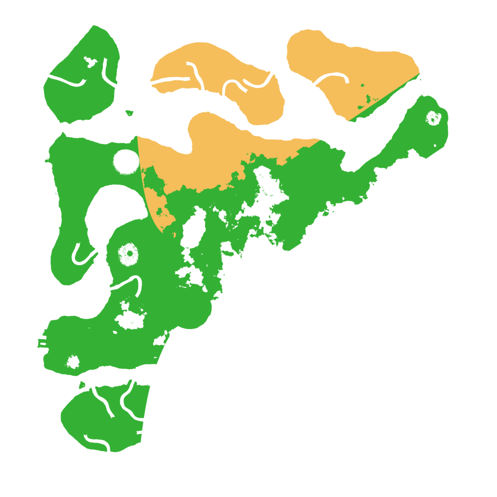 Biome Rust Map: Procedural Map, Size: 3500, Seed: 378932