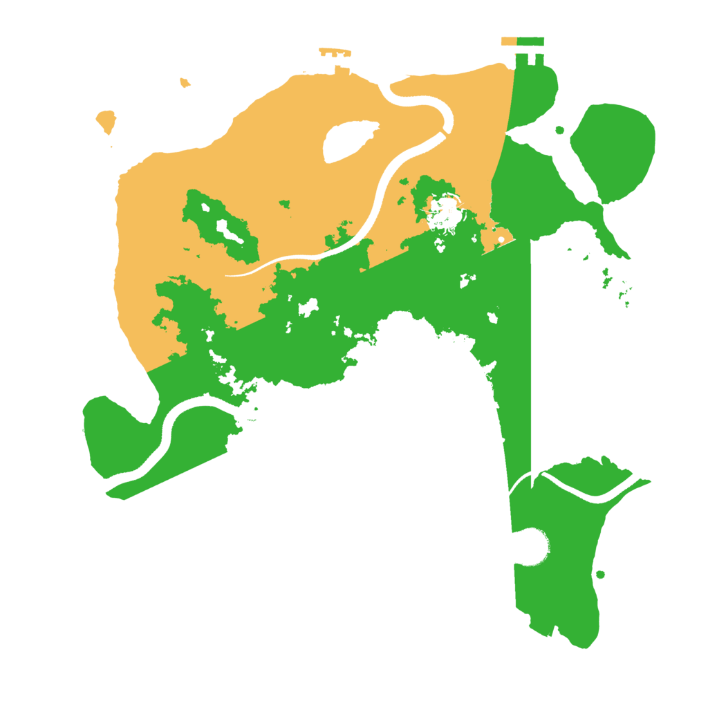 Biome Rust Map: Procedural Map, Size: 3350, Seed: 4461