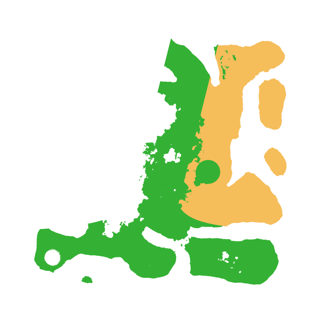 Biome Rust Map: Barren, Size: 3500, Seed: 6408512