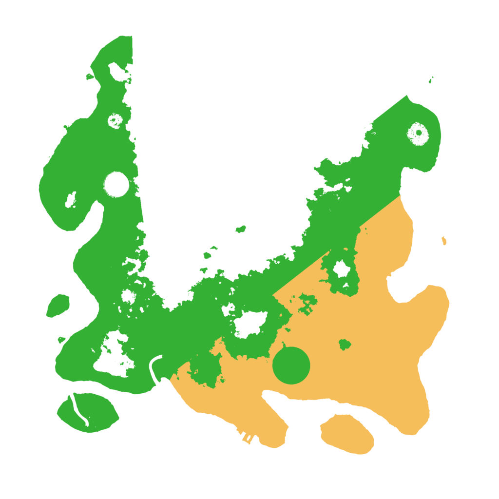 Biome Rust Map: Procedural Map, Size: 3500, Seed: 486035