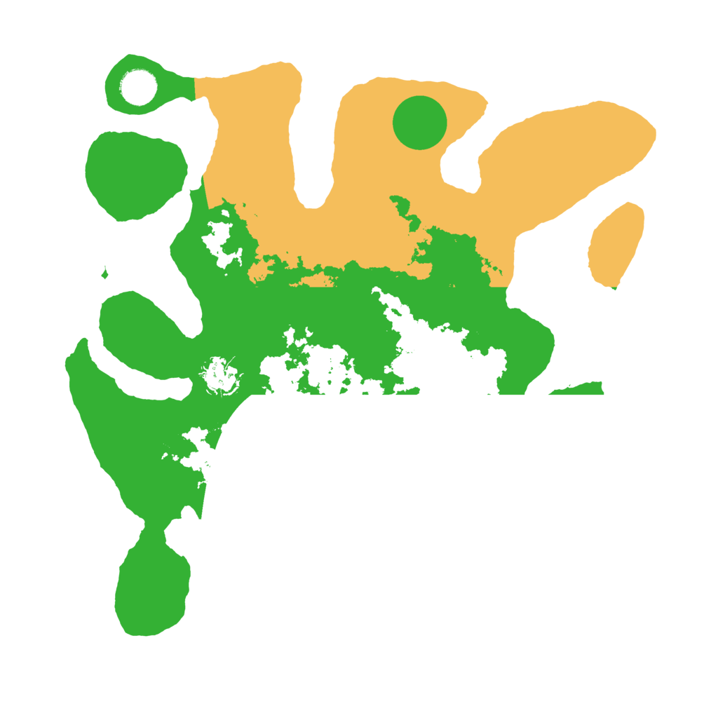 Biome Rust Map: Barren, Size: 3500, Seed: 5494353