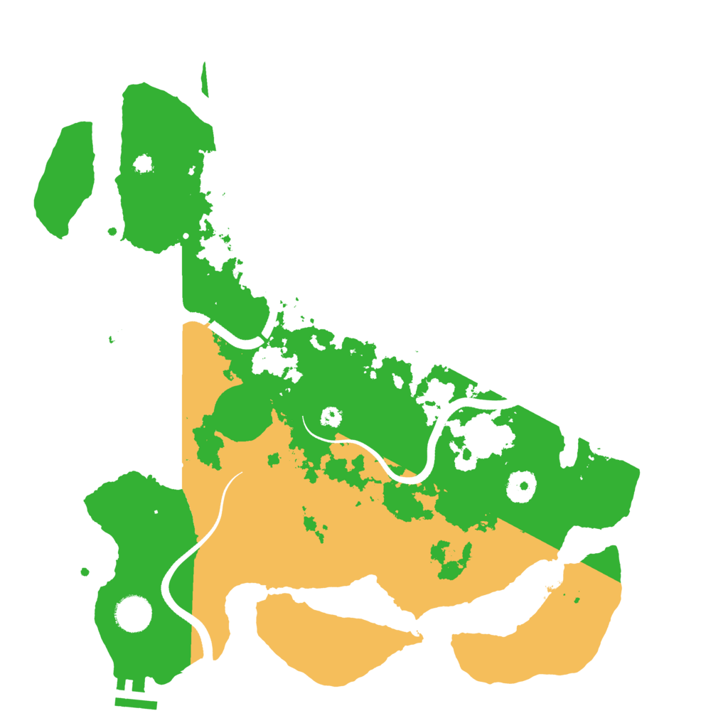 Biome Rust Map: Procedural Map, Size: 3500, Seed: 2305608