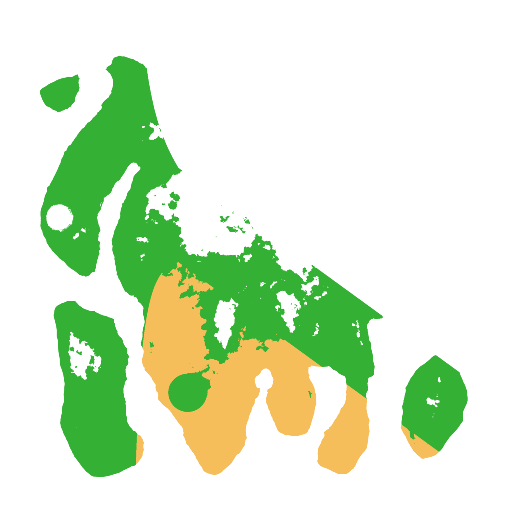 Biome Rust Map: Barren, Size: 3500, Seed: 5424857