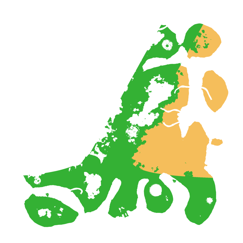 Biome Rust Map: Procedural Map, Size: 3500, Seed: 2446888