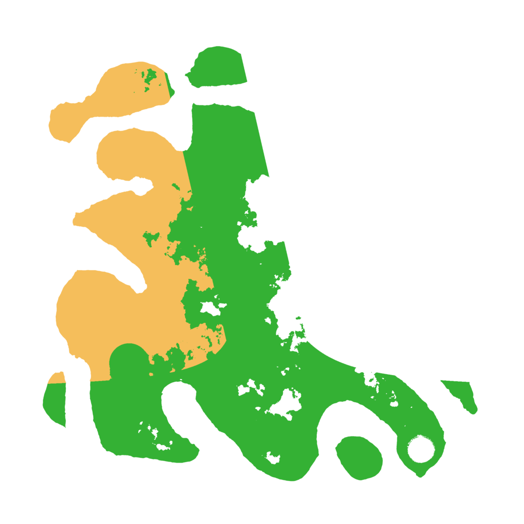 Biome Rust Map: Barren, Size: 3500, Seed: 1701811