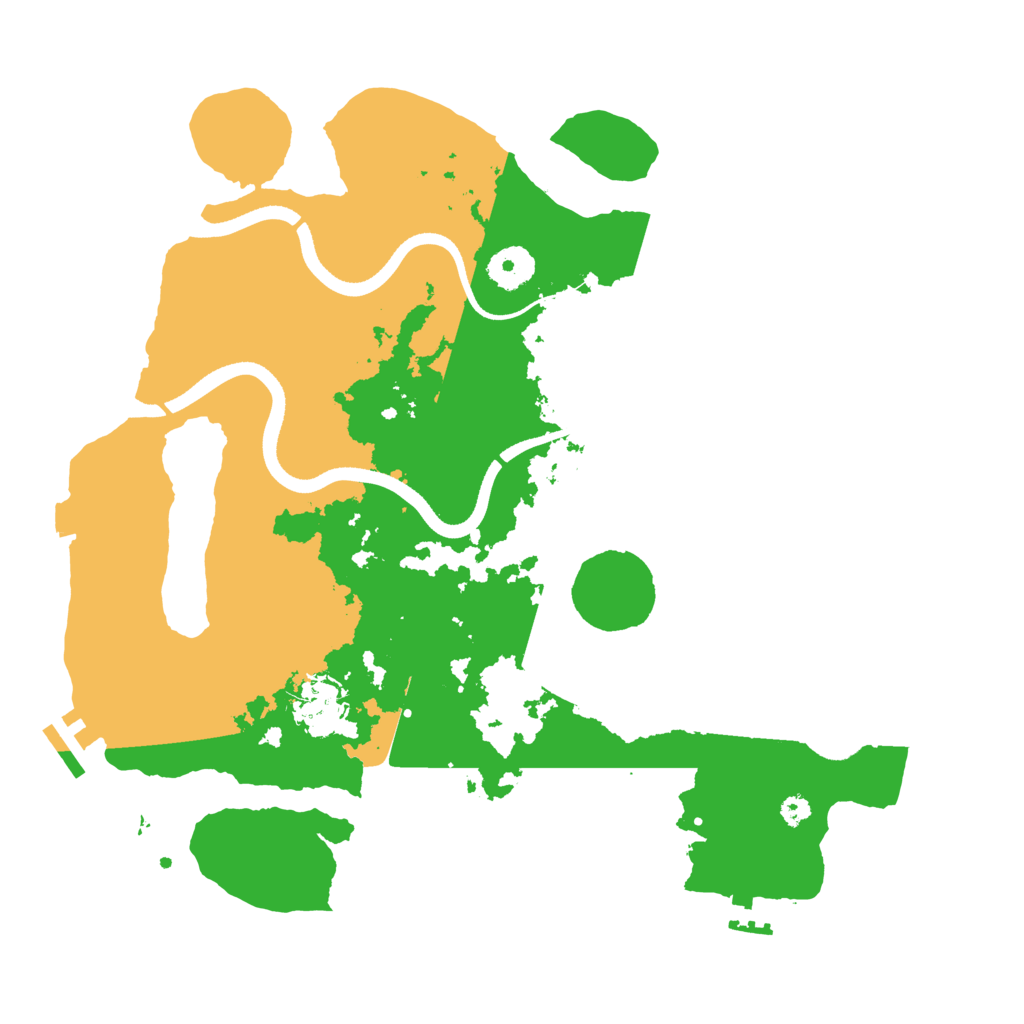 Biome Rust Map: Procedural Map, Size: 3500, Seed: 1463984