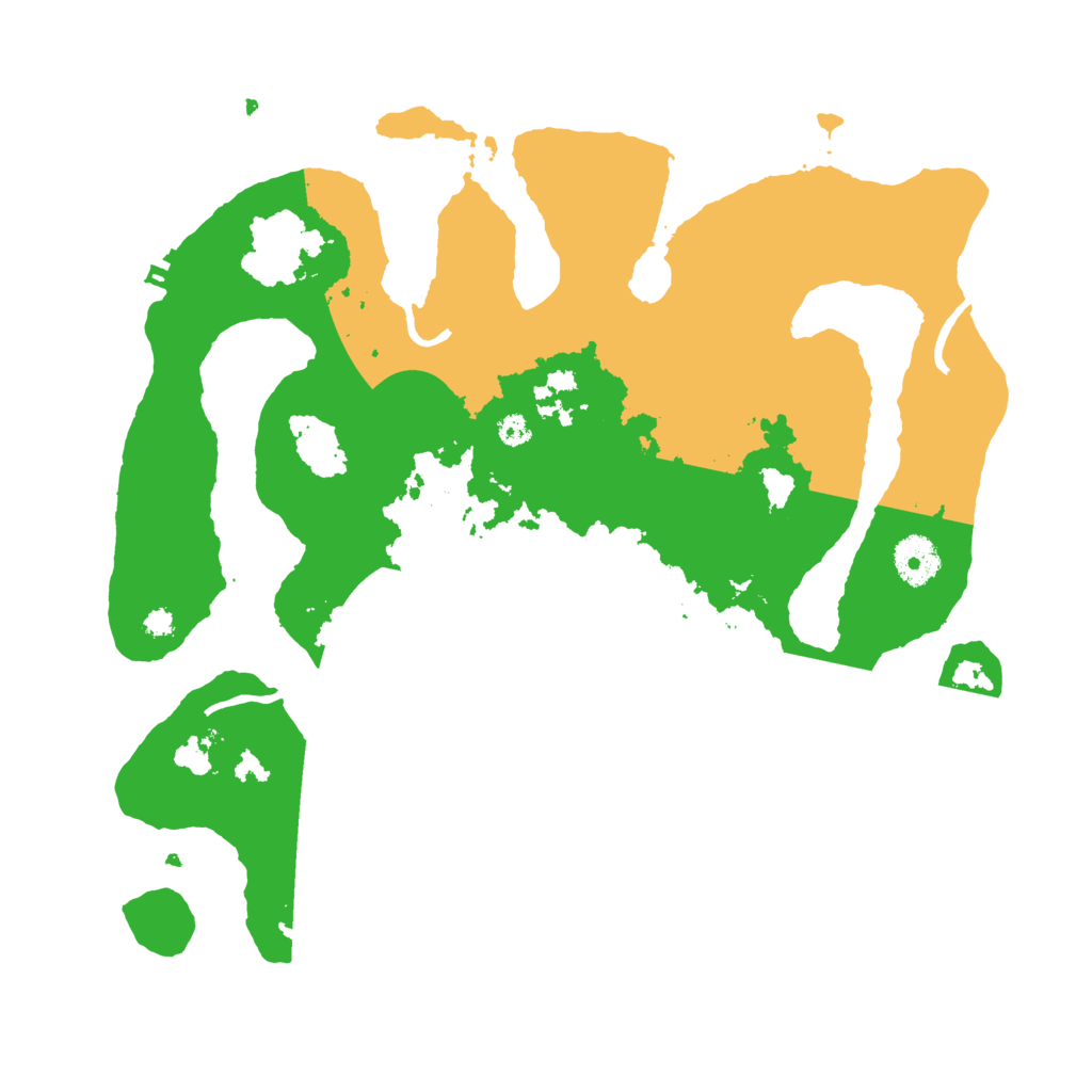 Biome Rust Map: Procedural Map, Size: 3500, Seed: 4445798