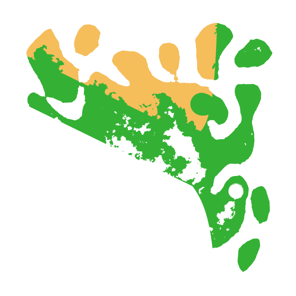 Biome Rust Map: Barren, Size: 3500, Seed: 3304437