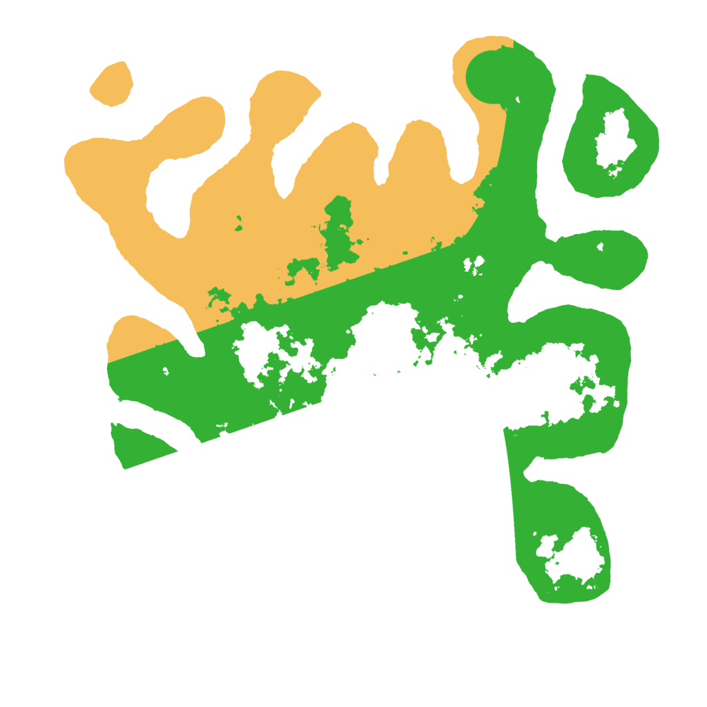 Biome Rust Map: Barren, Size: 3500, Seed: 97453