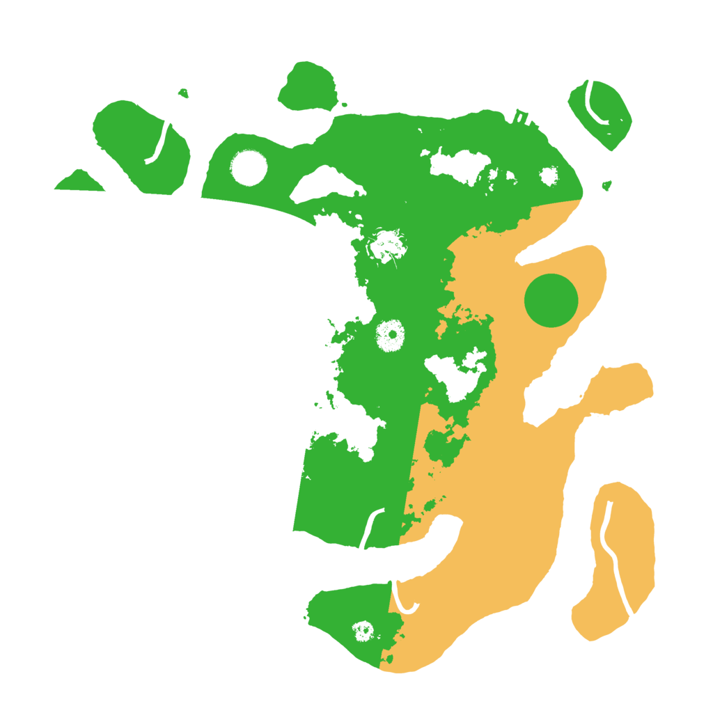 Biome Rust Map: Procedural Map, Size: 3500, Seed: 30803