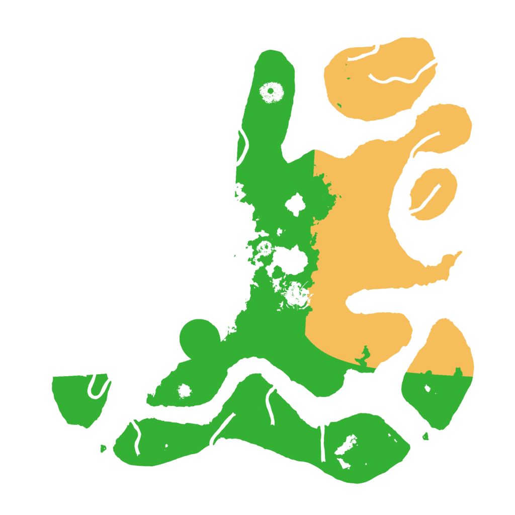 Biome Rust Map: Procedural Map, Size: 3500, Seed: 6137725