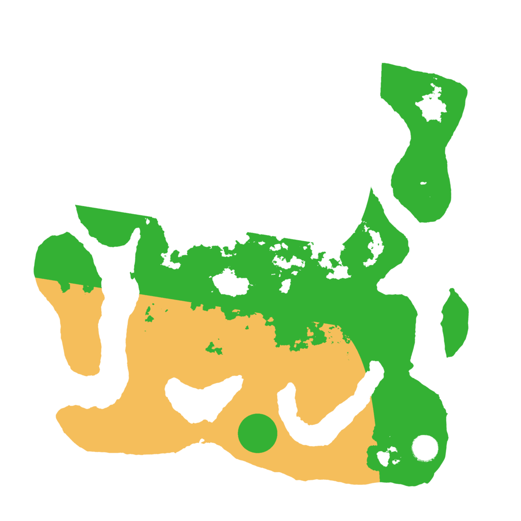 Biome Rust Map: Barren, Size: 3500, Seed: 5807175