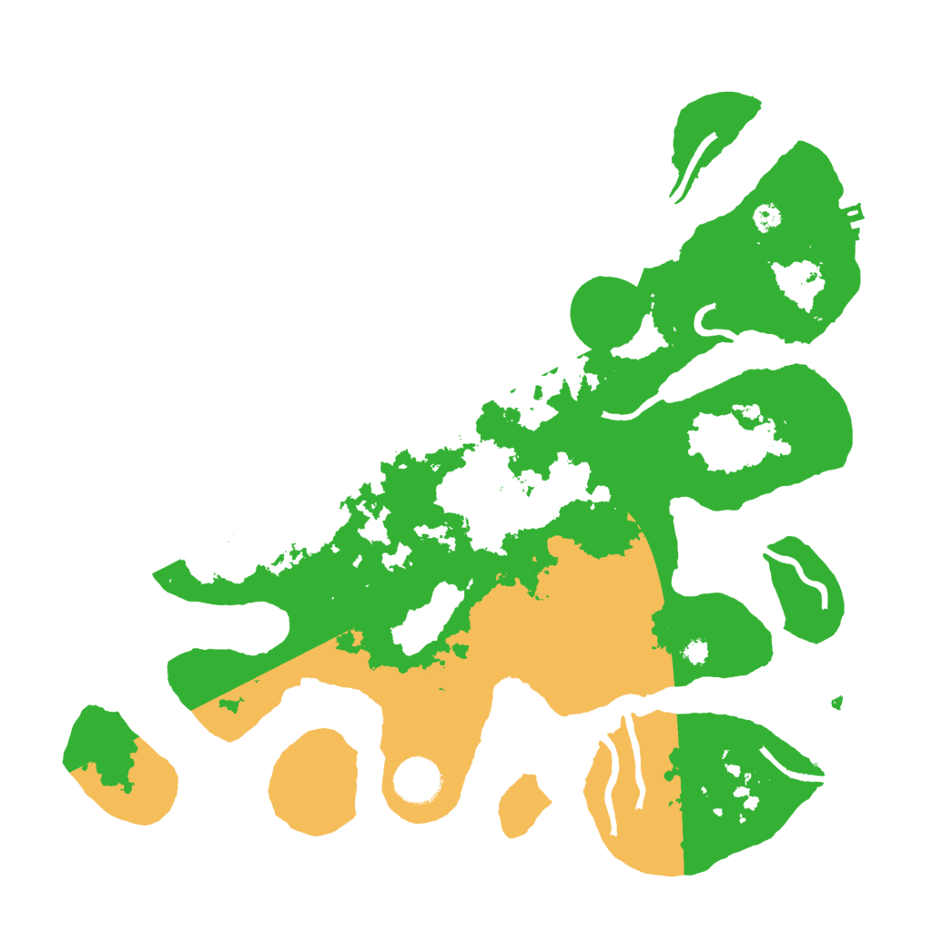Biome Rust Map: Procedural Map, Size: 3500, Seed: 245954