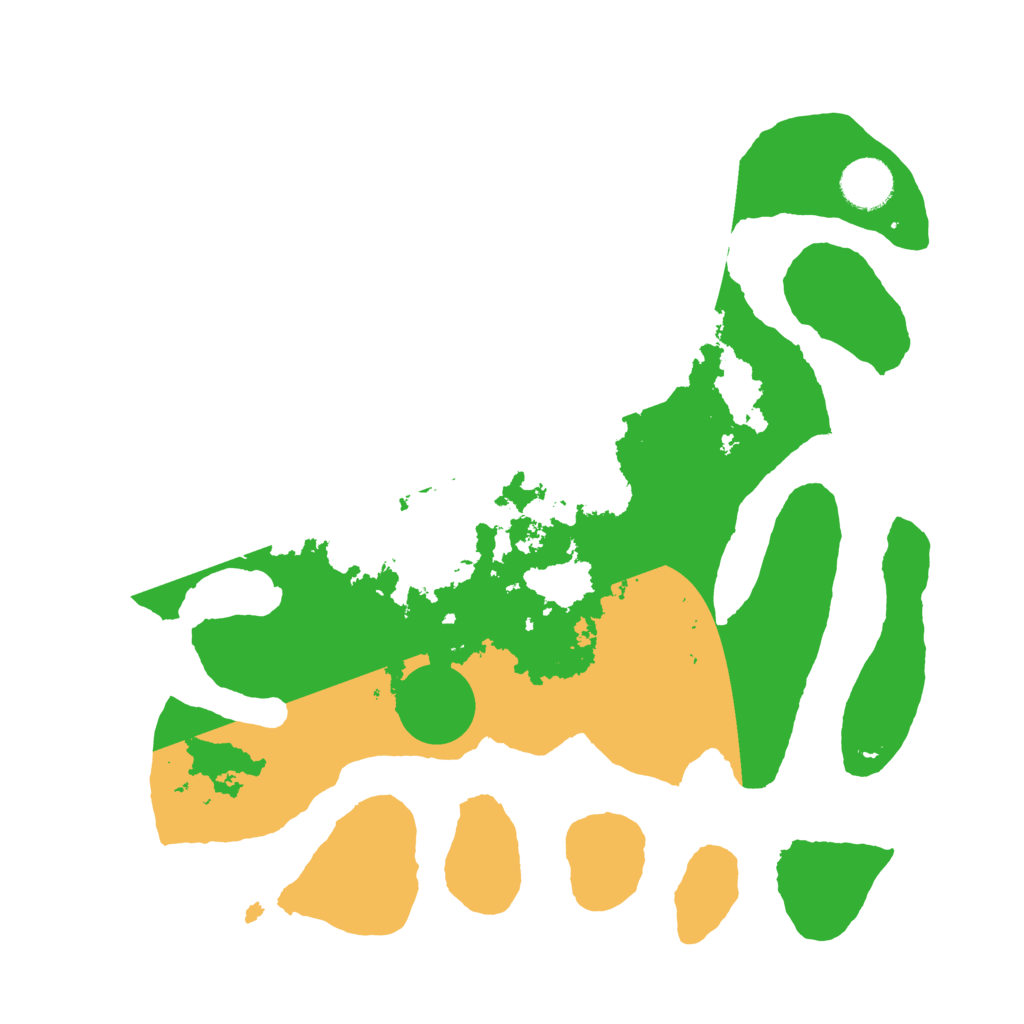 Biome Rust Map: Barren, Size: 3500, Seed: 2314007