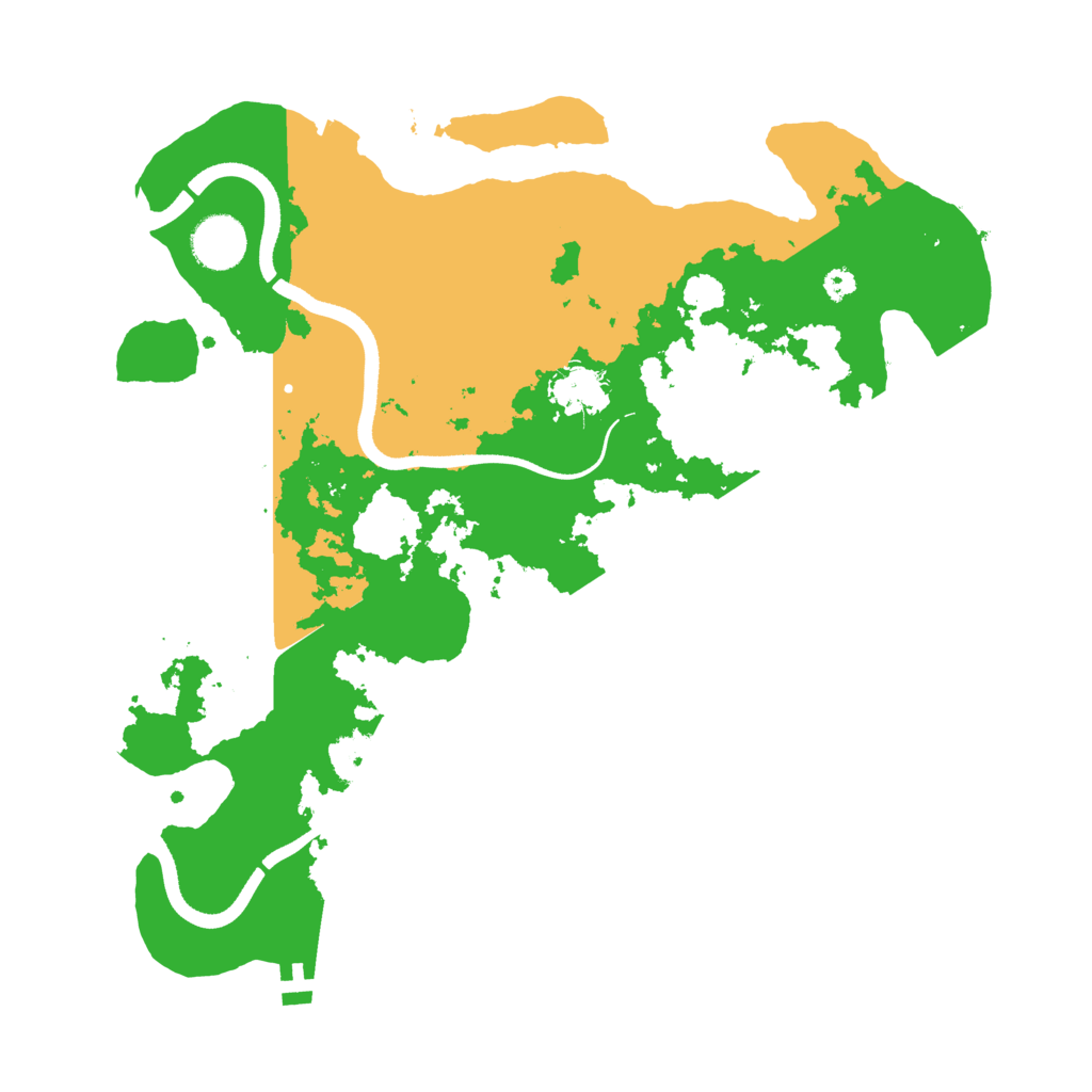 Biome Rust Map: Procedural Map, Size: 3500, Seed: 4983006