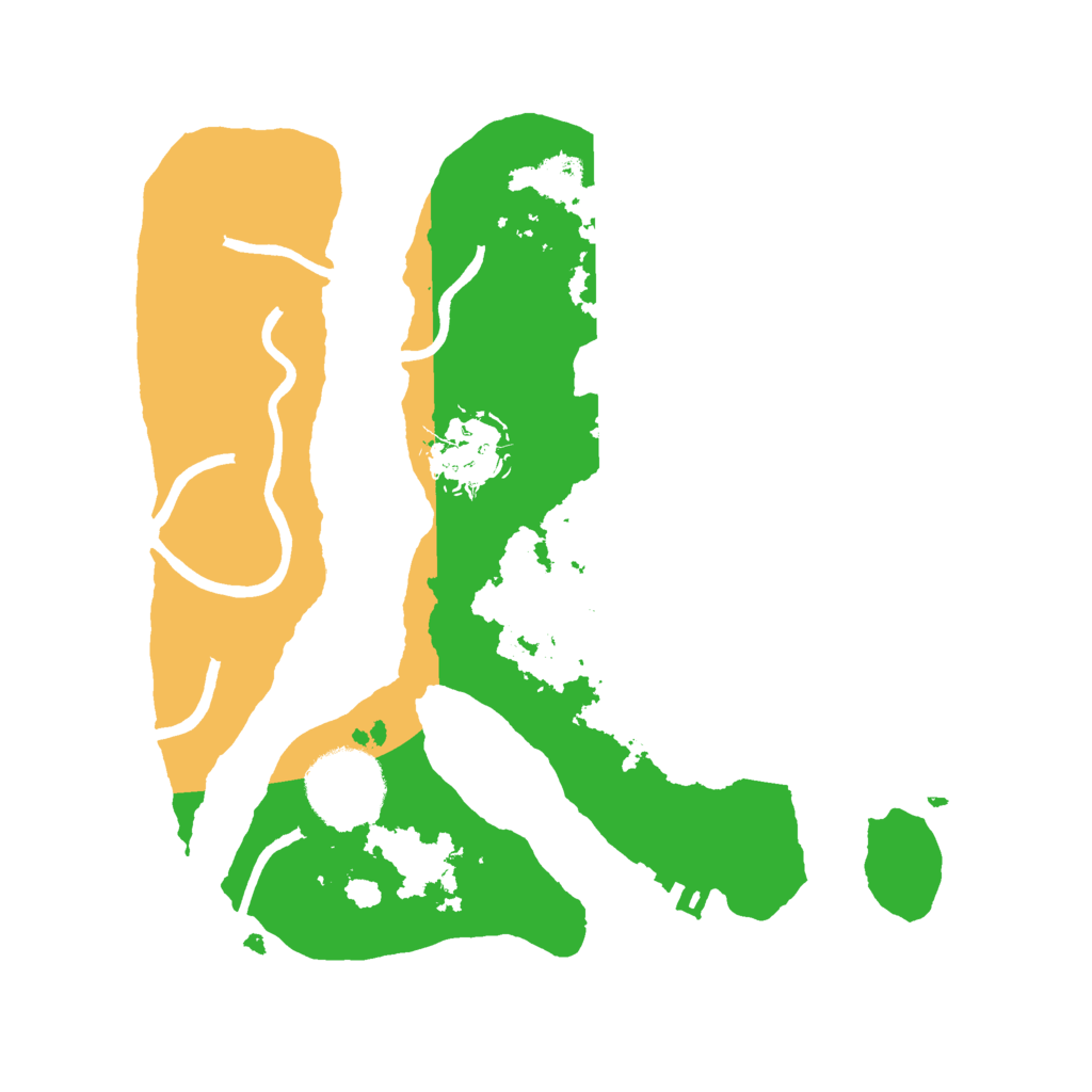 Biome Rust Map: Procedural Map, Size: 2500, Seed: 447675493