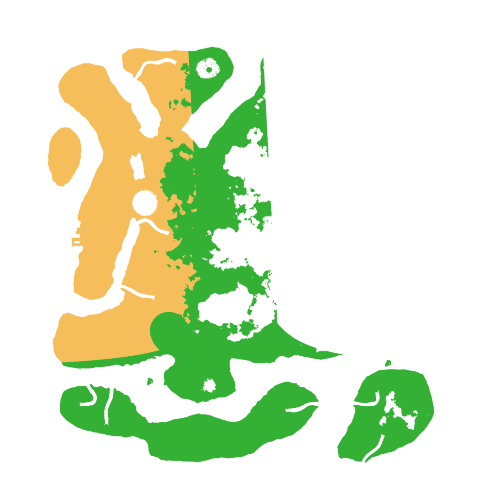 Biome Rust Map: Procedural Map, Size: 3500, Seed: 5094107