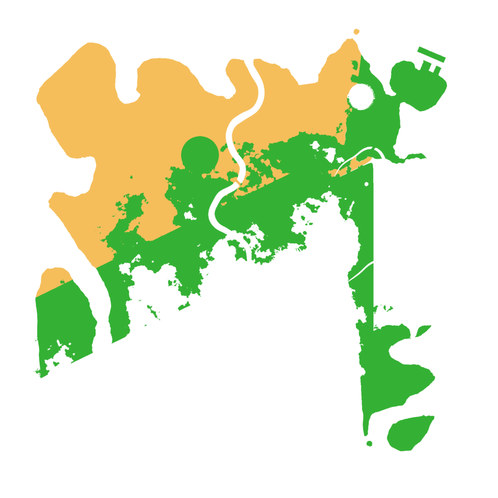 Biome Rust Map: Procedural Map, Size: 3500, Seed: 330689