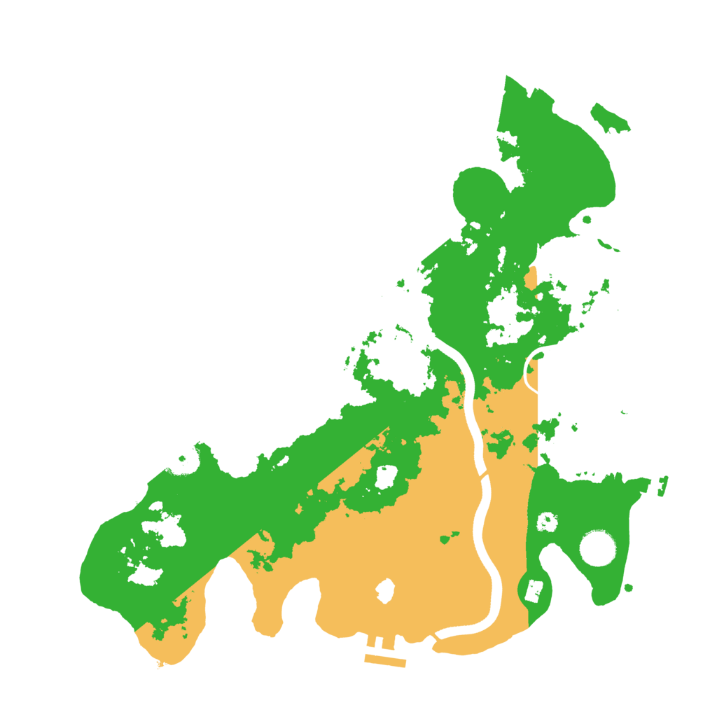 Biome Rust Map: Procedural Map, Size: 3500, Seed: 3567185