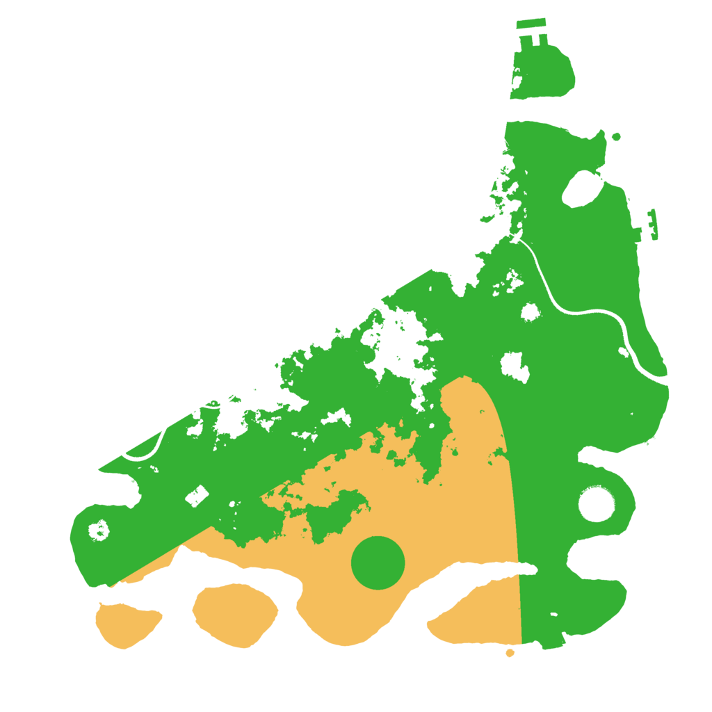 Biome Rust Map: Procedural Map, Size: 3500, Seed: 3781643