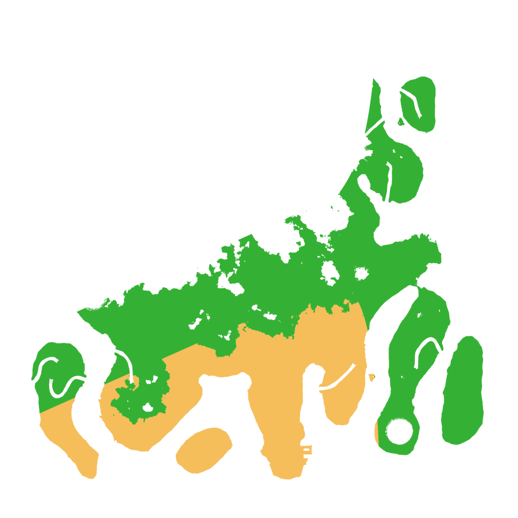 Biome Rust Map: Procedural Map, Size: 3500, Seed: 2008149