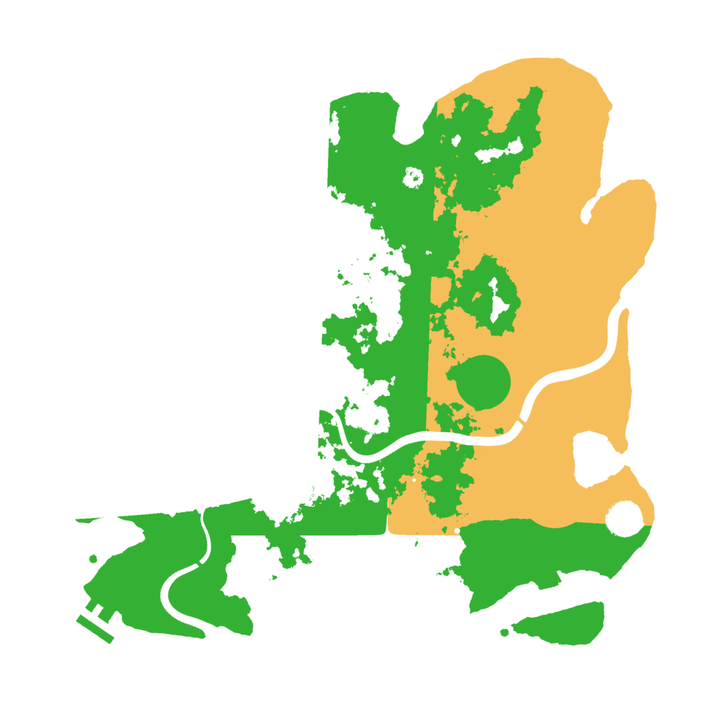 Biome Rust Map: Procedural Map, Size: 3500, Seed: 4621342