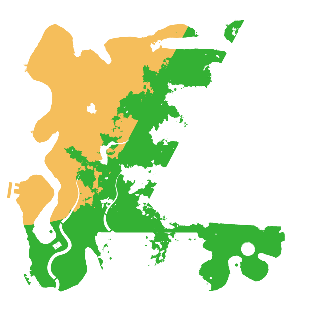 Biome Rust Map: Procedural Map, Size: 4000, Seed: 71155