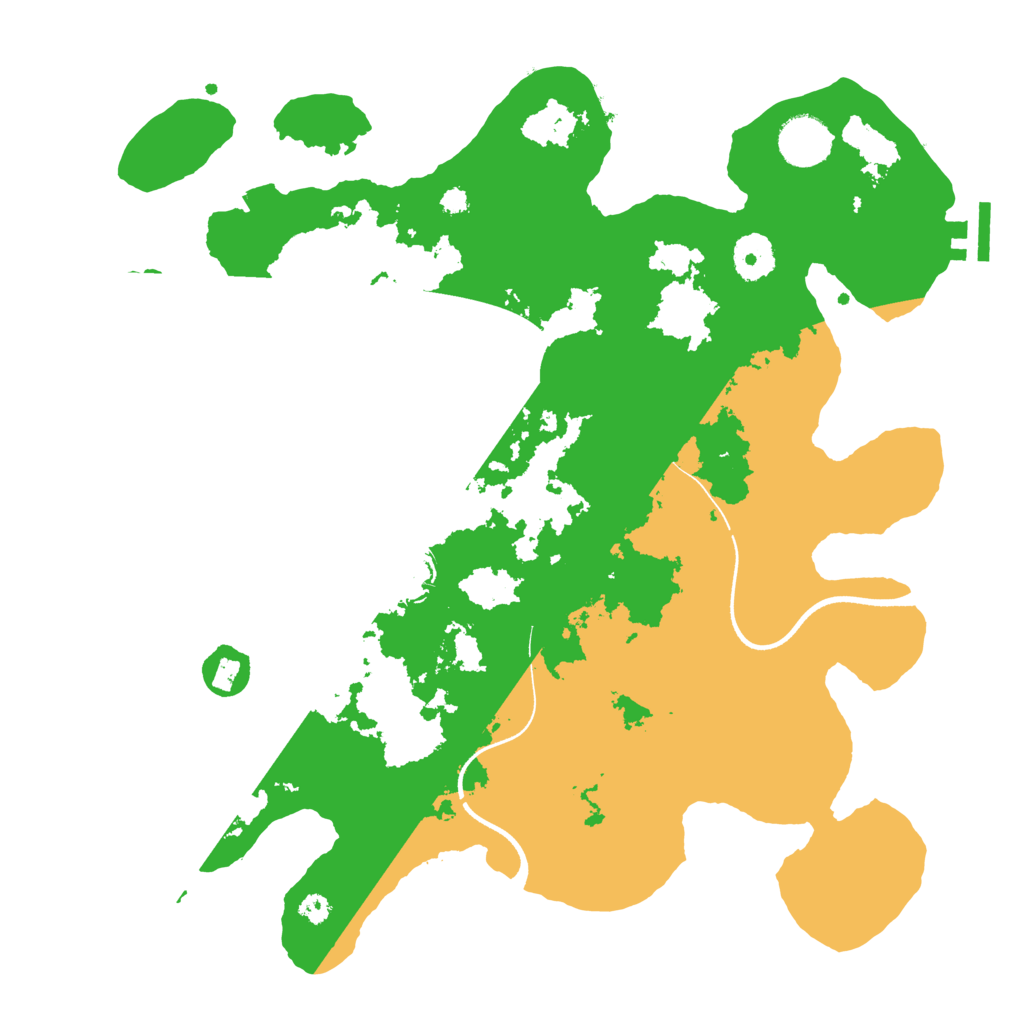 Biome Rust Map: Procedural Map, Size: 3500, Seed: 4481092