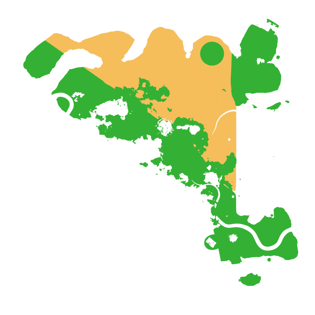 Biome Rust Map: Procedural Map, Size: 3500, Seed: 6406290