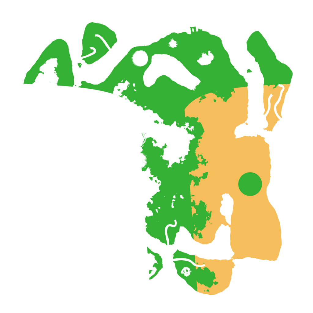 Biome Rust Map: Procedural Map, Size: 3500, Seed: 3220695