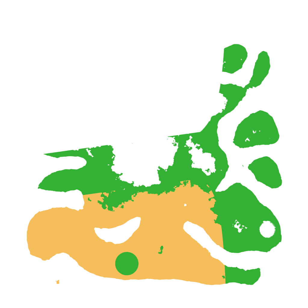 Biome Rust Map: Barren, Size: 3500, Seed: 4430926