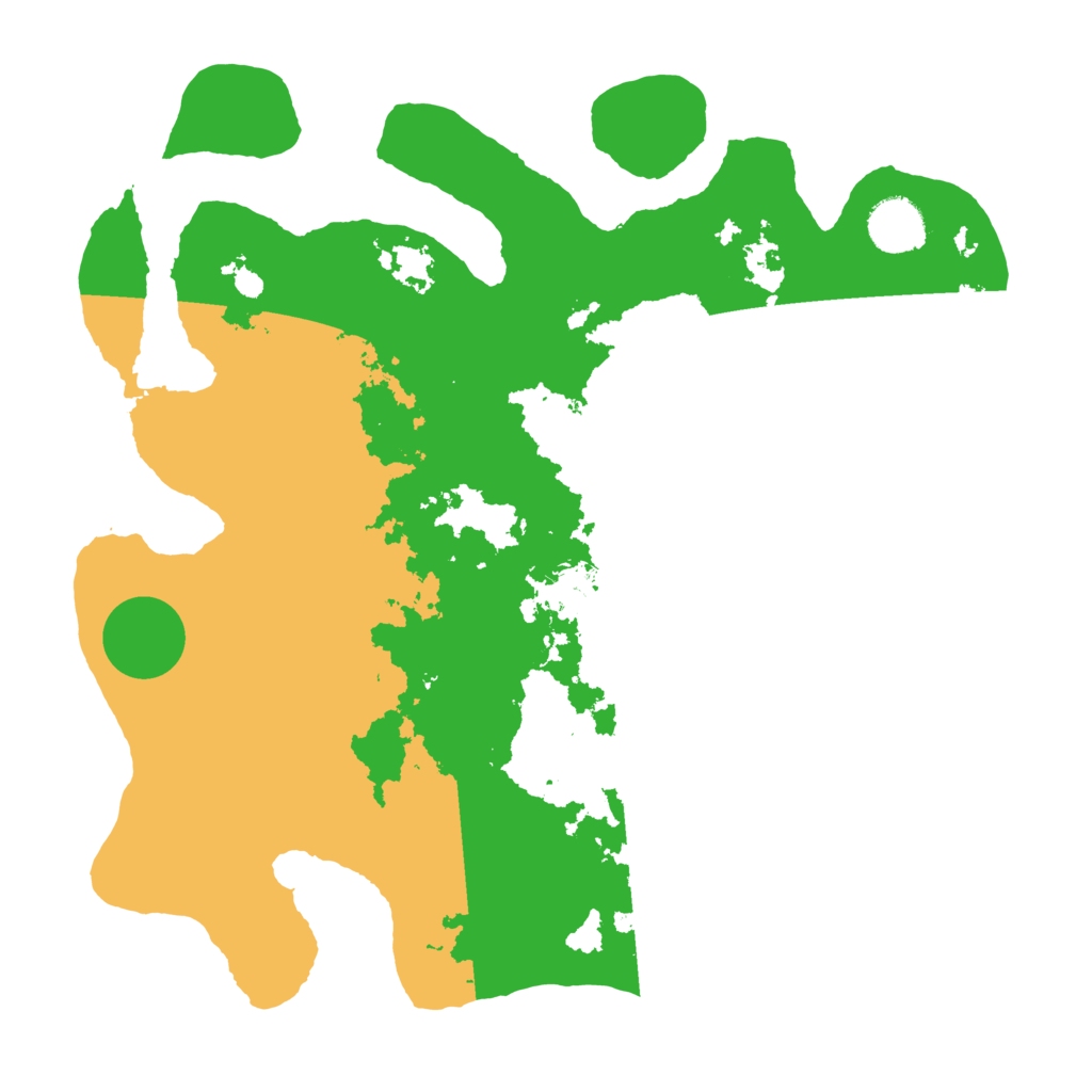 Biome Rust Map: Barren, Size: 3500, Seed: 1036444