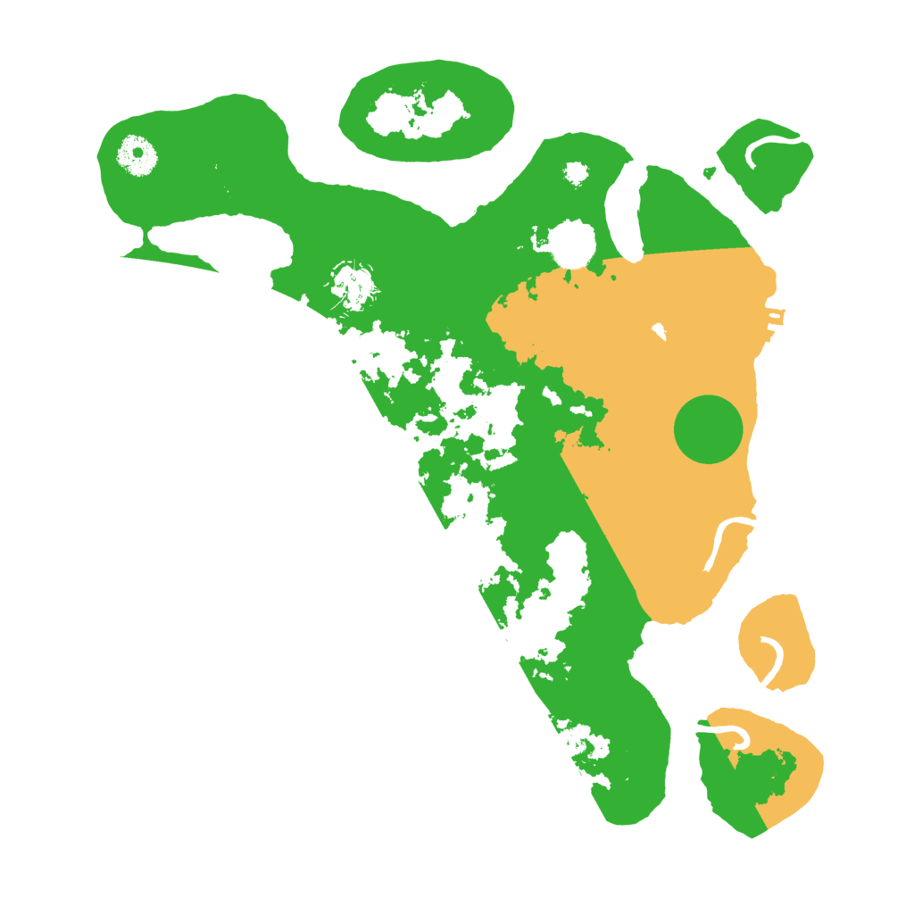 Biome Rust Map: Procedural Map, Size: 3500, Seed: 3222359
