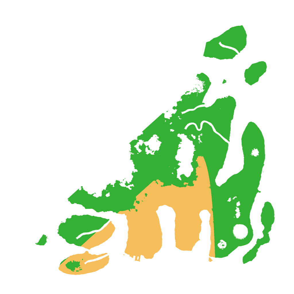 Biome Rust Map: Procedural Map, Size: 3500, Seed: 67120