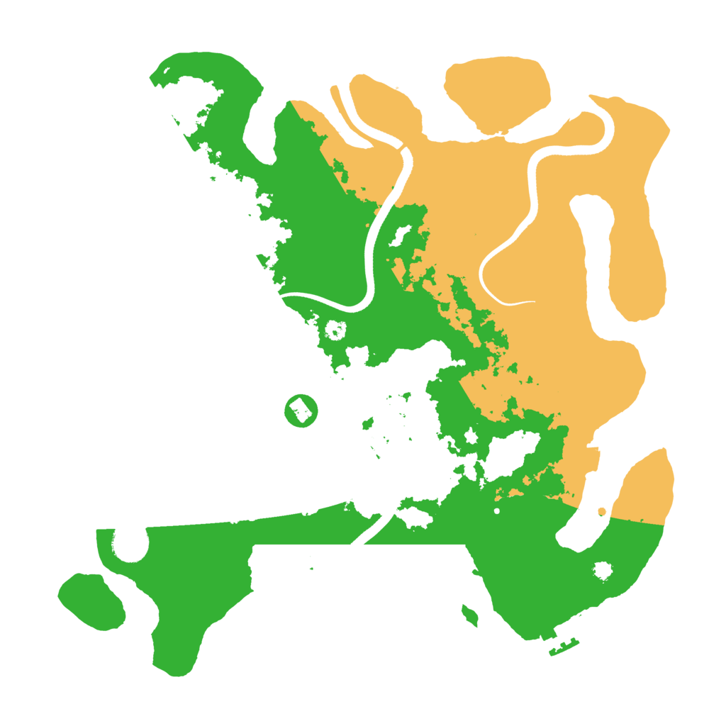 Biome Rust Map: Procedural Map, Size: 3500, Seed: 6408541