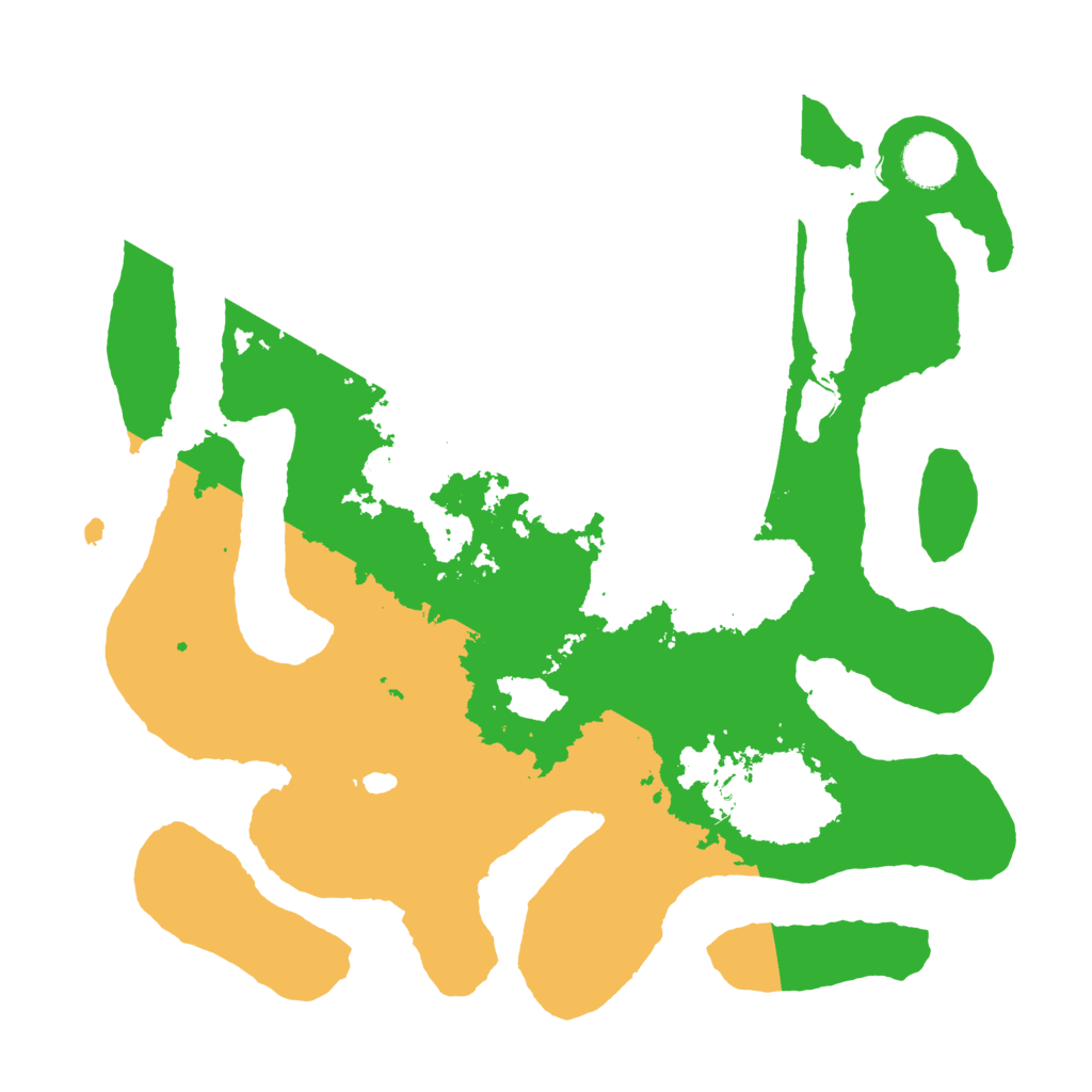 Biome Rust Map: Barren, Size: 3500, Seed: 3558907