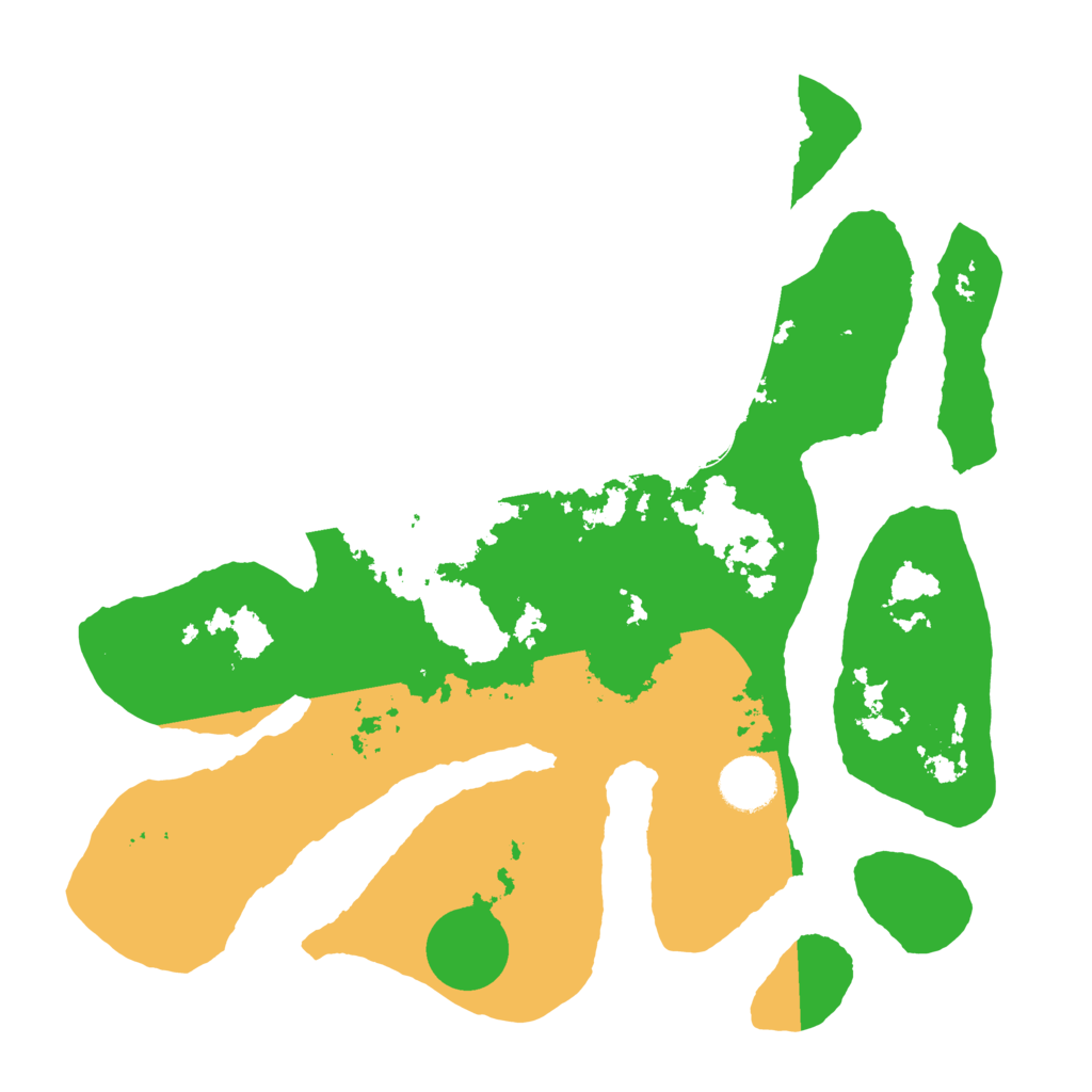 Biome Rust Map: Barren, Size: 3500, Seed: 1969169